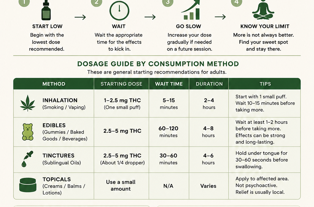 Safe Cannabis Dosage Guide for THC & CBD Beginners